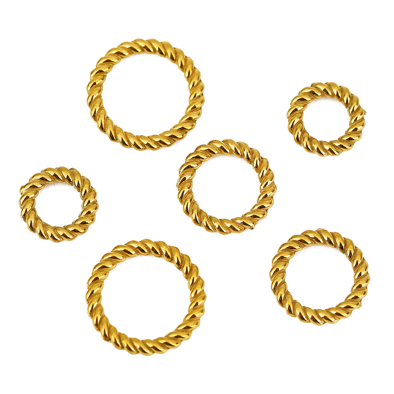 Coupling 8Mm - 10 peças pvd nunca desbota anéis
