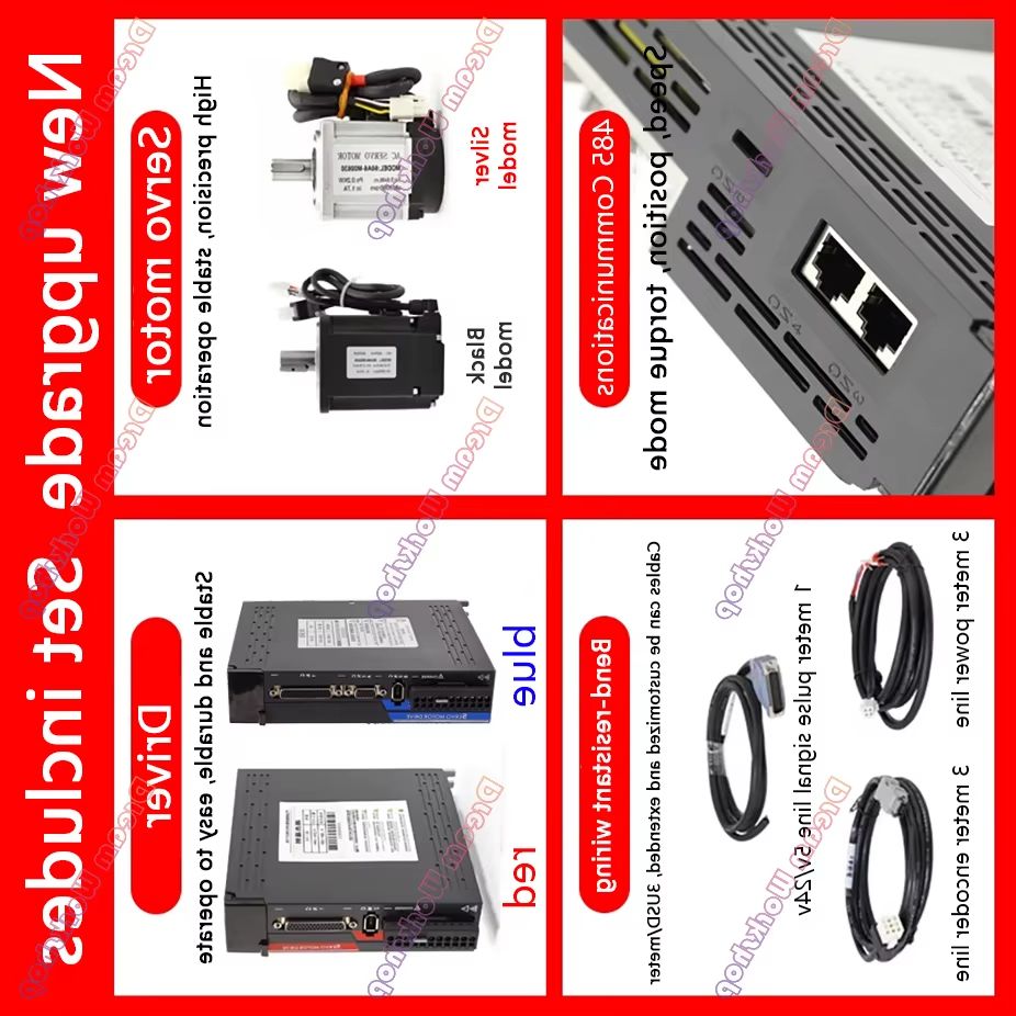 Kit de Motor Servo AC 220V 1KW - Servo Motor avaliação e preço