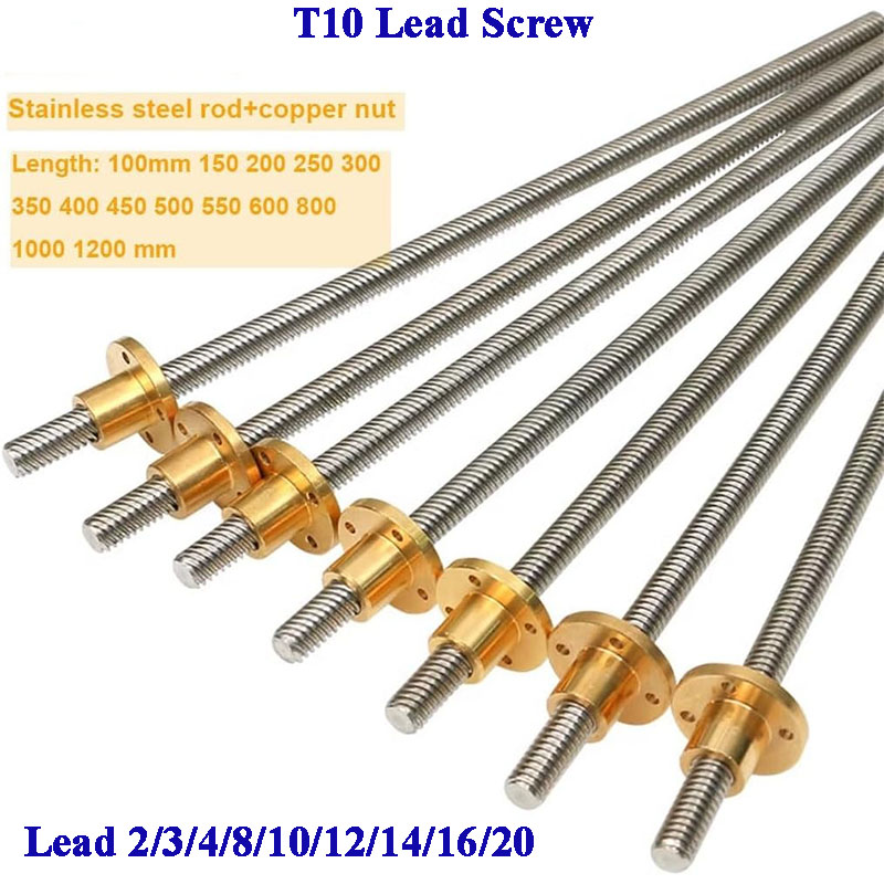 Parafuso trapezoidal T10 em aç - Lead Screw 8Mm avaliação e preço