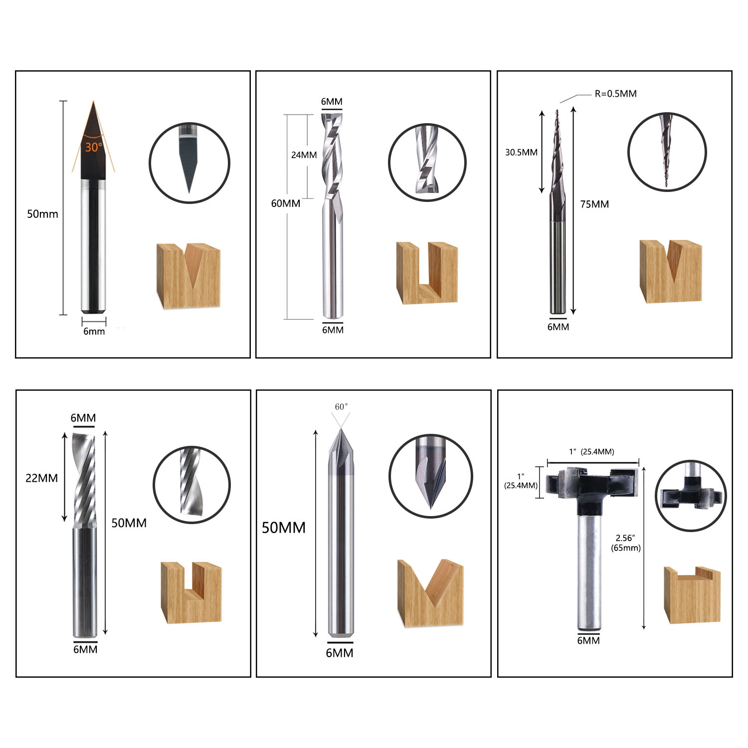 Dreaique 7 pçs/set 6mm haste d - End Mill Set avaliação e preço
