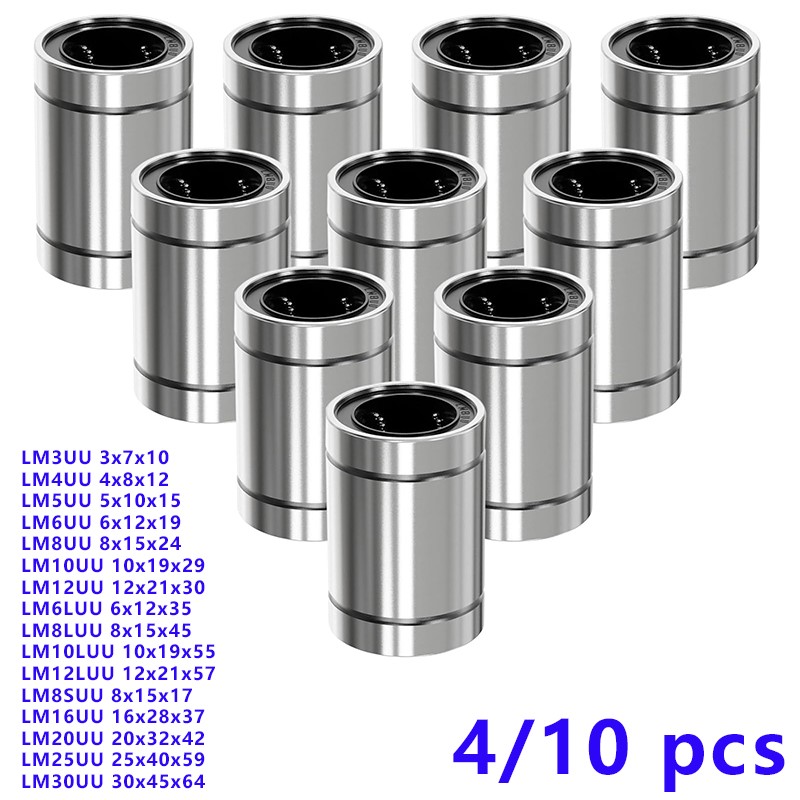 4/10 pçs lm8uu lm10uu lm16uu l - Linear Rod 8Mm avaliação e preço